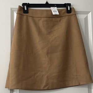 Jcrew camel wool blend mini skirt